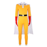 Saitama Yellow Jumpsuit Cosplay Costume Halloween Carnival Suit
